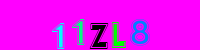 Blue Captcha Image