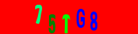 Blue Captcha Image