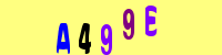 Blue Captcha Image