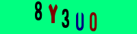 Blue Captcha Image