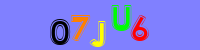 Blue Captcha Image