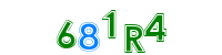 Blue Captcha Image