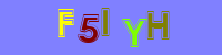 Blue Captcha Image