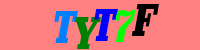 Blue Captcha Image