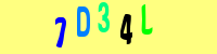 Blue Captcha Image