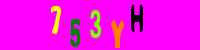 Blue Captcha Image
