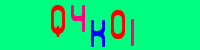 Blue Captcha Image