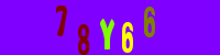 Blue Captcha Image