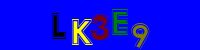 Blue Captcha Image