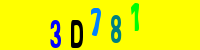 Blue Captcha Image