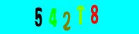 Blue Captcha Image