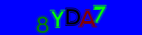 Blue Captcha Image