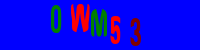 Blue Captcha Image