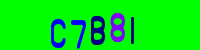 Blue Captcha Image