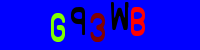 Blue Captcha Image