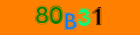 Blue Captcha Image