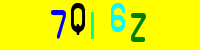 Blue Captcha Image