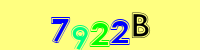 Blue Captcha Image