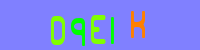 Blue Captcha Image