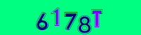 Blue Captcha Image