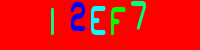 Blue Captcha Image