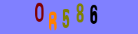 Blue Captcha Image