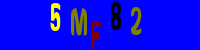 Blue Captcha Image