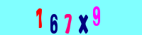 Blue Captcha Image