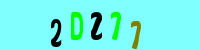 Blue Captcha Image