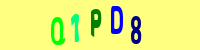 Blue Captcha Image