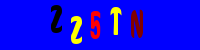 Blue Captcha Image
