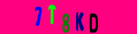 Blue Captcha Image