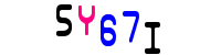 Blue Captcha Image