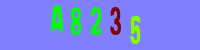 Blue Captcha Image