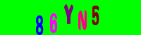 Blue Captcha Image