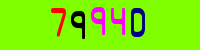 Blue Captcha Image