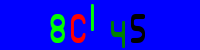 Blue Captcha Image