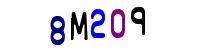 Blue Captcha Image