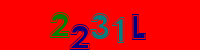 Blue Captcha Image