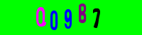Blue Captcha Image