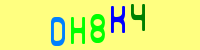 Blue Captcha Image