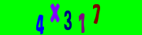 Blue Captcha Image
