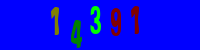 Blue Captcha Image