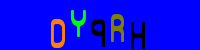 Blue Captcha Image