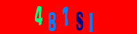 Blue Captcha Image