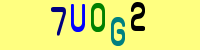 Blue Captcha Image