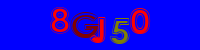 Blue Captcha Image