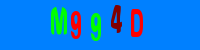 Blue Captcha Image