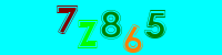 Blue Captcha Image
