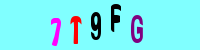 Blue Captcha Image